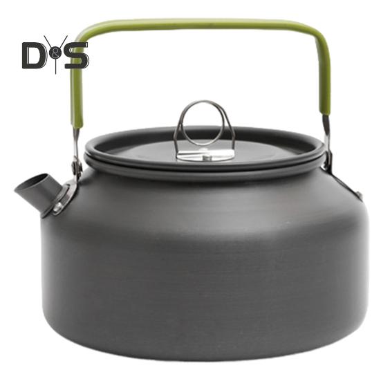 0.8/1.1/1.2L Aluminum Alloy Camping Kettle Portable Lightweight Large Capacity Outdoor Traveling Hiking Picnic Coffee Pot Tea Kettle