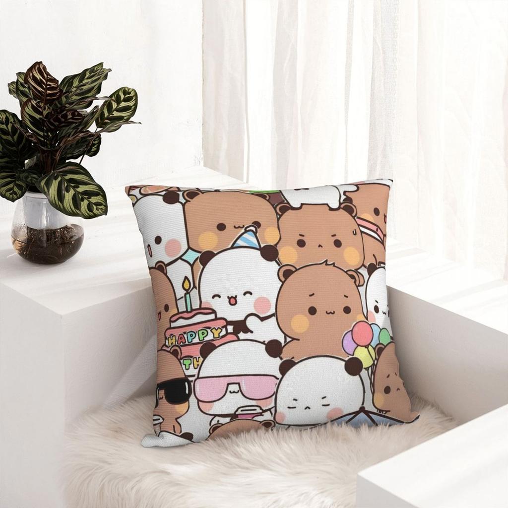 Bubu Dudu Cute Cartoon Bear Character Pillow Cover Kawaii Panda Cushion Cover Pillow Case Pillowcases For Sofa Home Decorative