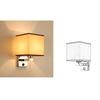Wall Light LED Modern Wood Indoor Corridor Wall Mounted Sconce Without Bulb Chinese Style White