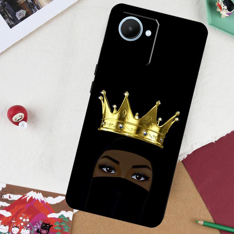 Niqab Queen Islamic Muslimah Woman For Realme 13 Pro Plus 14 12 10 11 GT 6 5 6T GT7 Pro C51 C21Y C25S C75 C67 C61 C53 C55 Case