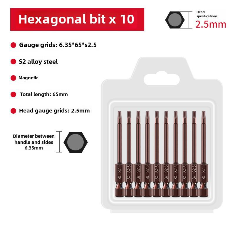Sada elektrických šroubovacích bitů Qingwei S2 Strong s magnetickou šestihrannou rukojetí