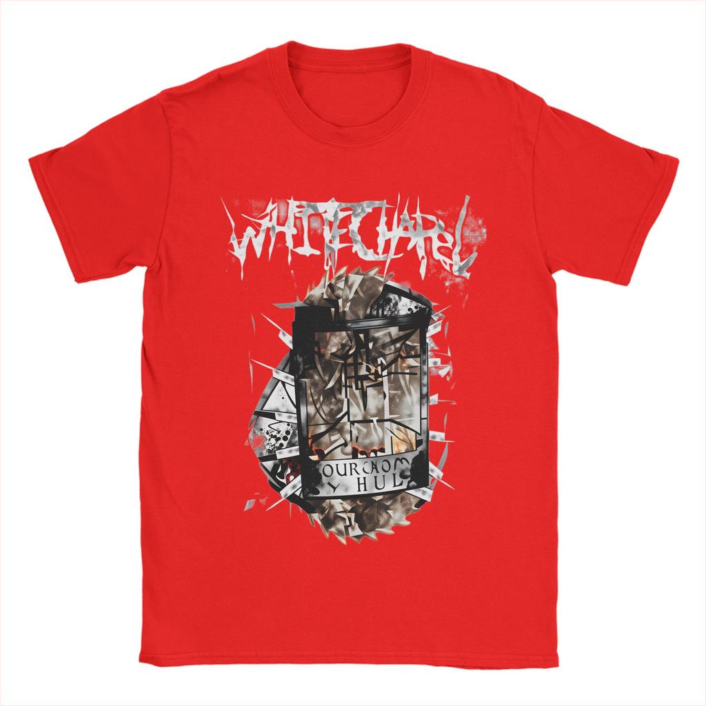 Rock Whitechapel Deathcore Zespół Sztuka Unisex Koszulki Niesamowita Koszulka Krótki Rękaw Okrągły Dekolt Bawełna Koszulki Prezentowe