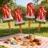 2/4pcs Summer Fruit Watermelon Ice Cream Balloon Set Hawaii Party Decoration Birthday Party Photo Props