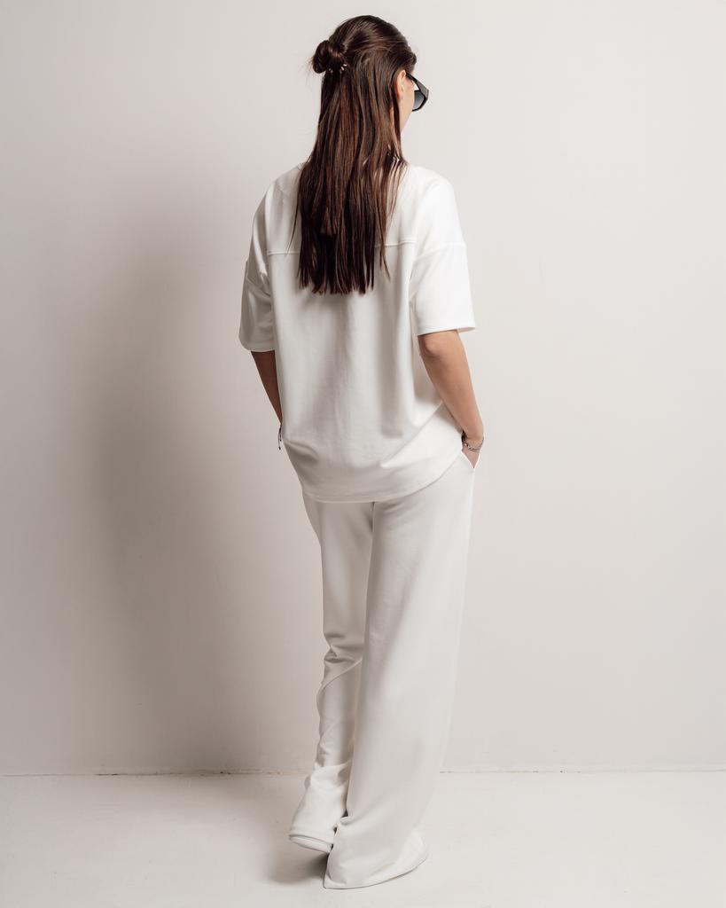 Women's Suit Butella 16410 M White (T-shirt, Pants)