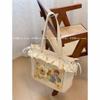 Ruffles High Capacity Bags for Woman Original Sac Femme Crossbady Shoulder Bag Sweet Bolsos mujer Transparent Bolsas Bolsa