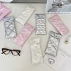 5755 PU Bow Glasses Storage Bag - Soft, Portable Sunglasses Organizer for Girls