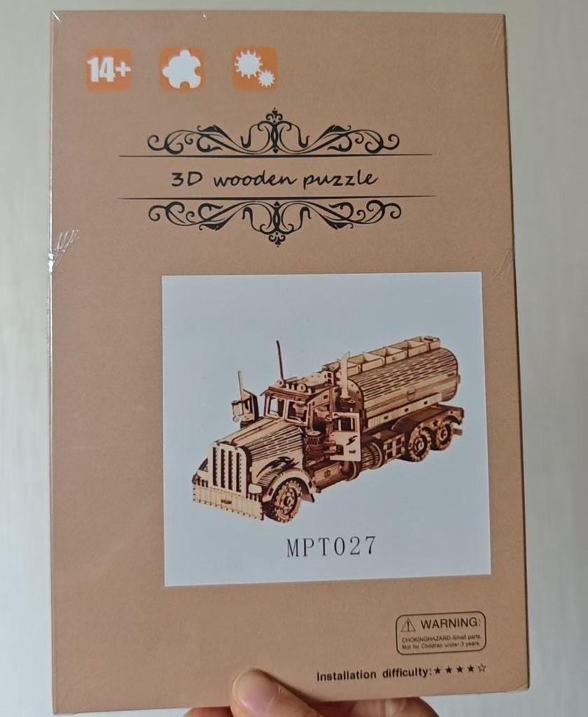 3D Wooden Puzzle: DIY Train, Carousel, Ferris Wheel, Pumpkin Carriage & Sailing Ship Models