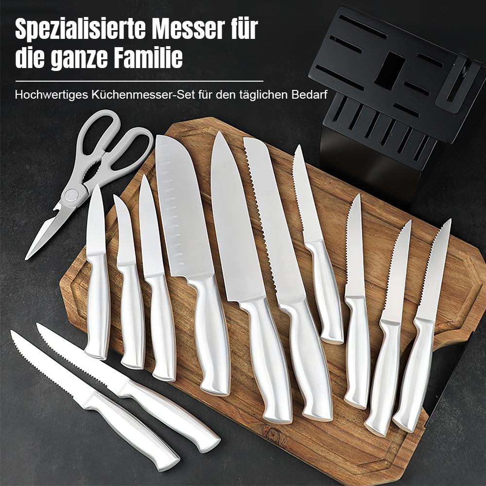 14-Piece With Sharpening Tools Stainless Steel Kitchen Set Professional Kitchen Knives