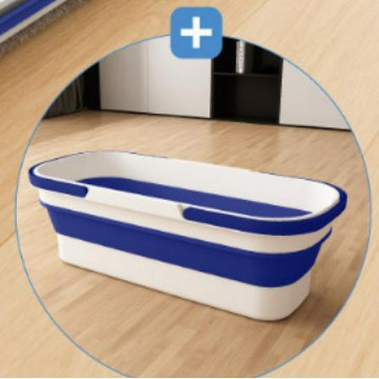 Effortless Clean Mop: One-Swipe Wet & Dry Flat Mop with Large Panel and Hand-Free Wash