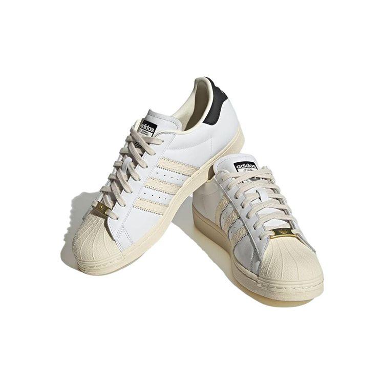 Adidas Superstar Debossed Stripes - Wonder White Black Unisex Sneakers Footwear-White Core-Black ID4675