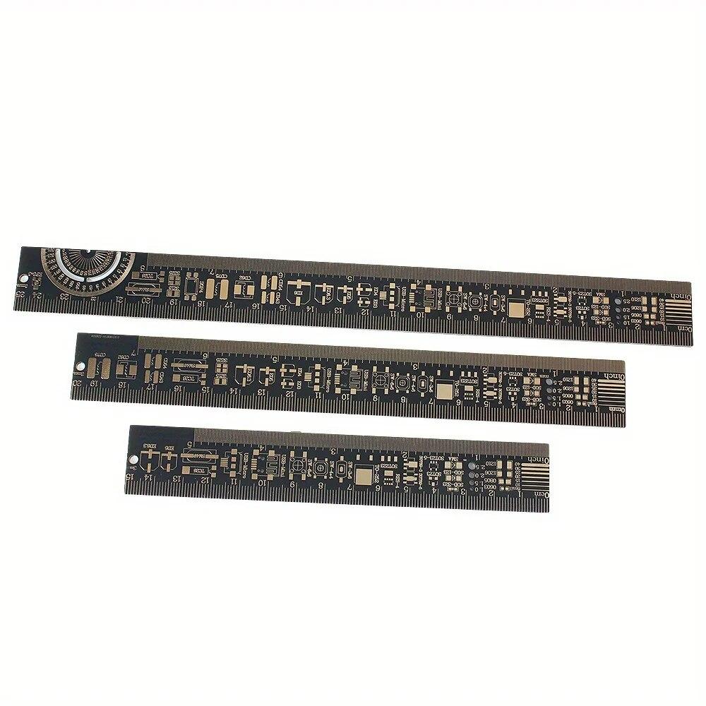 3 typ wielofunkcyjne narzędzie pomiarowe linijka PCB rezystor chip kondensatora IC dioda SMD tranzystor 15/20/25 cm dla Arduino