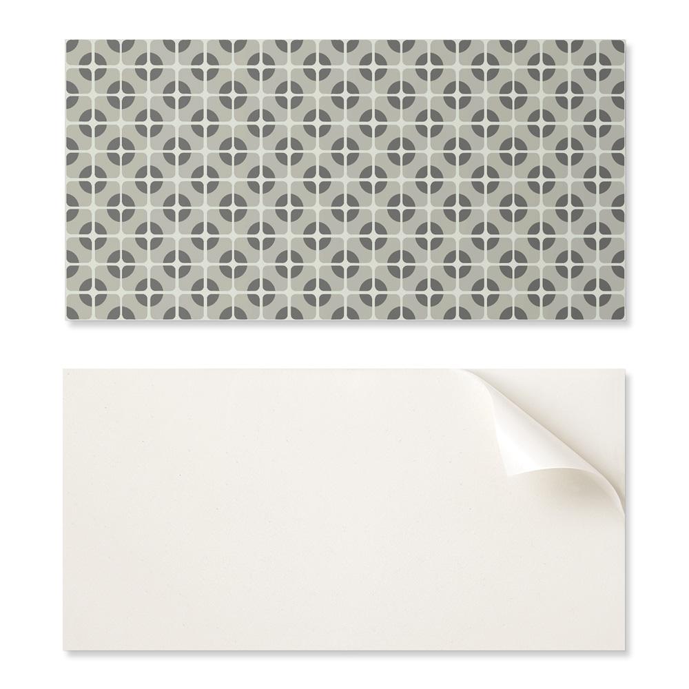 Self-Adhesive Vinyl Panel for a Teenager's Room 120x60 cm Geometric Tile Pattern