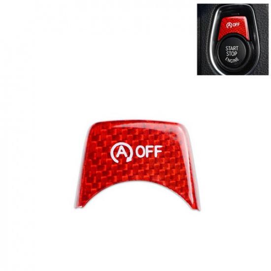 For BMW F30 F31 3 Series Carbon Fiber Red Engine Start/Stop Button Sticker Cover