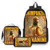 Cartoon Printing Casual Shoulder Bag Junior High School Students Large Capacity Backpacks