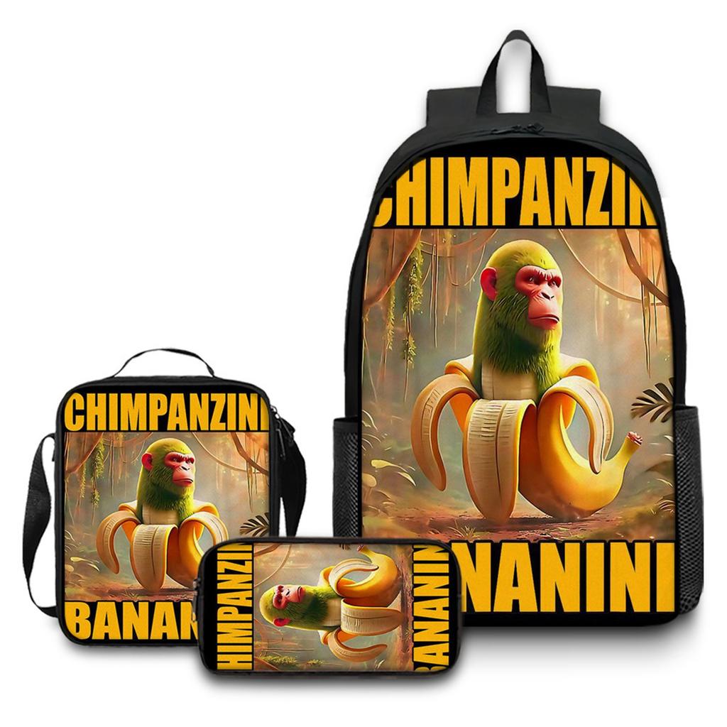 Cartoon Printing Casual Shoulder Bag Junior High School Students Large Capacity Backpacks