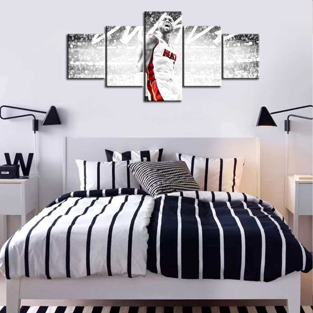 

5 шт., звезда баскетбола, спортивный тренажерный зал, 5 шт., картины, настенная HD печать, домашний декор, 5 панелей, фотографии, холст, абстрактный постер, искусство