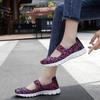 Summer Mary Janes Women Sandals Beach Lazy Shoes White Blue Casual Weave Soft Slip On Walking Color Sandals Large Size