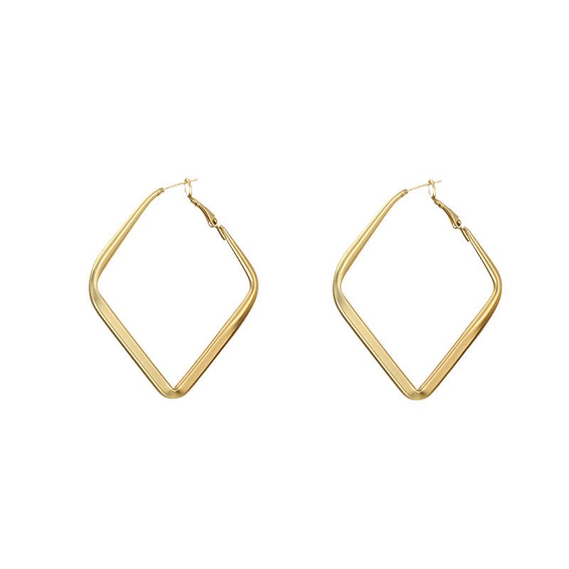 Elegant 2024 Statement Hoop Earrings - Unique European & American Style for Women, Ins Niche Design