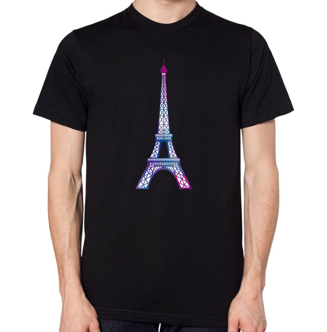 Eiffel Tower T-Shirt France Tee Paris Mens Womens Top 4XL