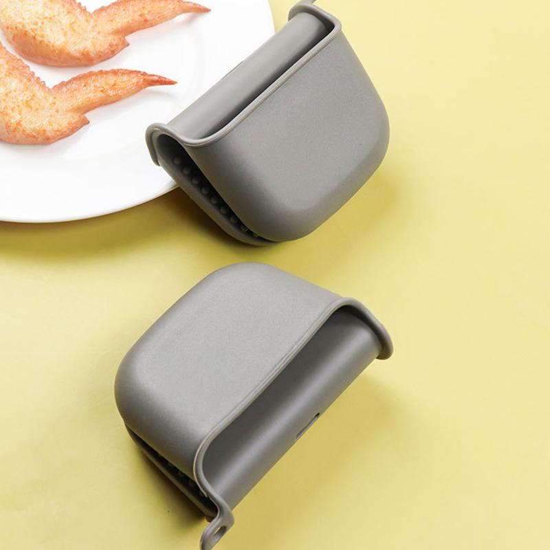 2 Dicke Isolierte Handclips Mit Rutschfestigkeit Und Hochtemperaturbeständigkeit Mikrowellenofen Silikonhandschuhe Küchenbackhandschuhe