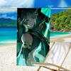 1pc Genshin Impact Alhaitham2 Beach Towel, Beach and Seaside Swimming Pool Equipment, Fashion Pattern, Rectangular, Travel Essentials