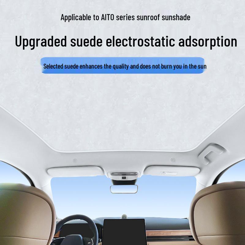 

HarmonyOS-Compatible Electrostatic Adsorption Sunshade for Huawei AITO M5/M7/M9 and Luxeed R7 Roof Windows 2025 H5, Integrated