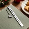 Strong Metal Page Marker Frosted Bookmark, Engraved Marker, Thin Book Mark Bookmark for Students Teachers, Graduation Christmas Gift Lovers