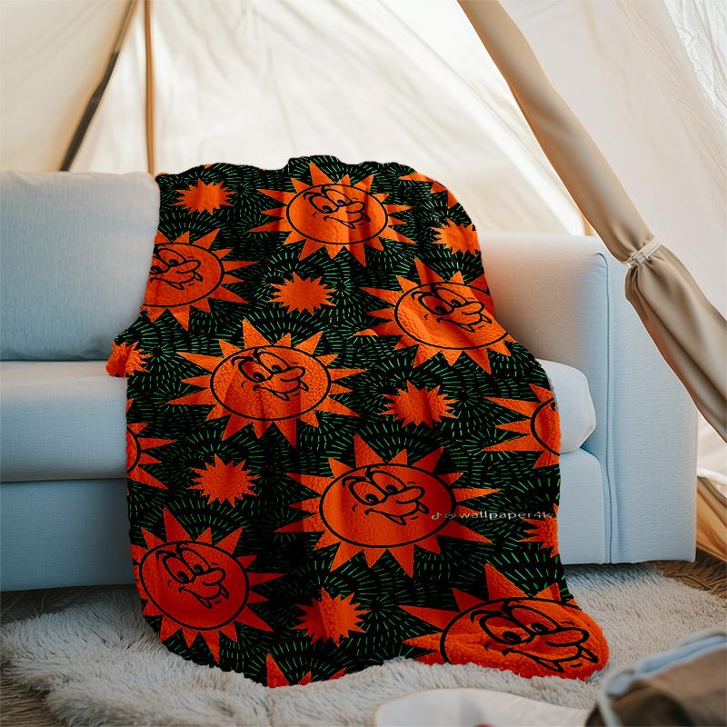 Feid6 printed throw blanket—lightweight,soft,warm;versatile blanket for all seasons—perfect as &air-conditioning throw,nap blanket