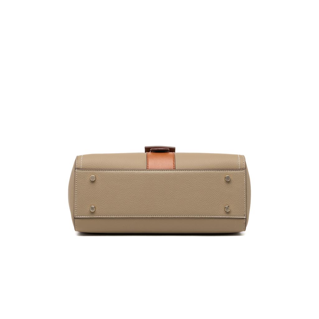 Genuine Leather Women's Bags Shoulder Messenger Lock Cover Super Soft Skin Ladies  Bags