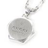 Great Necklace Trademark Engraving Octagon Silver AG925 Mens 779175 Used