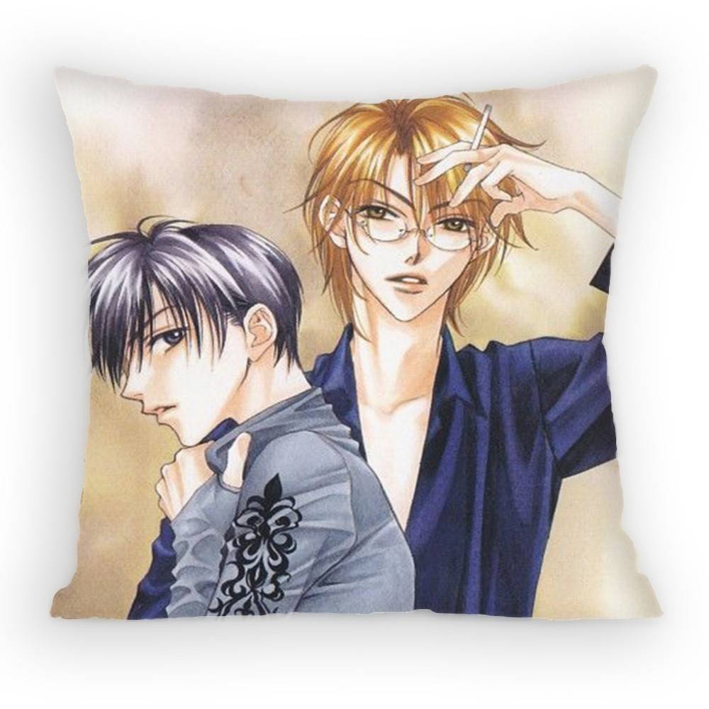Shoujo Manga HanaKimi Pillow Case Sofa Living Room for Bedroom Car Headboard Backrest Cushion Square Cushion Nap Time