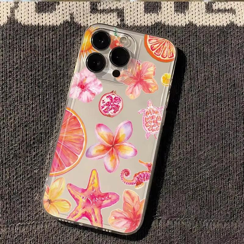 

Summer Marine Animals Clear Phone Case For Xiaomi Mi Poco X6Pro X6 X7 X5 Pro Mi Poco F7 Pro F6 F5 Silicone Cover Poco F6 Pro 5G