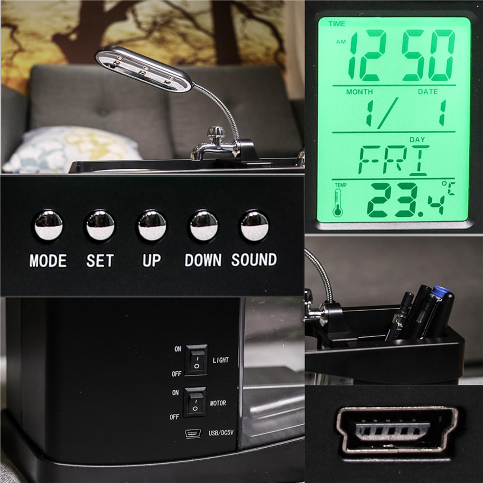 

Черный мини-аквариум с USB Креативный аквариум чёрный