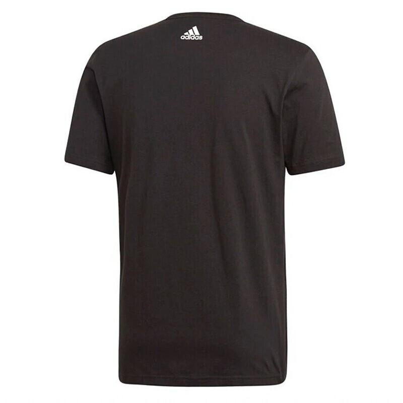 Adidas Casual Crew Neck Short Sleeve T-Shirt Men Tops Black DV3078