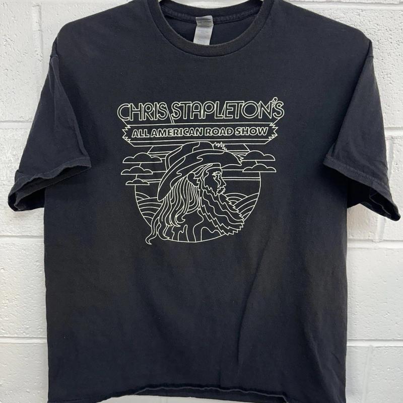 

Chris Stapleton All American Road Show 2023 Tour T Shirt Local Crew Only XL 5XL різнокольоровий