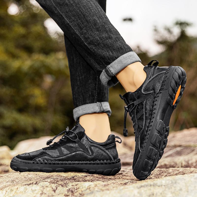 Весна/осень Мужская обувь ручной работы в стиле ретро Большие размеры Повседневная обувь — фото 15