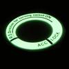 1/3Pcs Mixed Car Luminous Ignition Switch Sticker Auto Motorcycle Key Ring Sticker Fluorescent Circle Car Interior Accessories