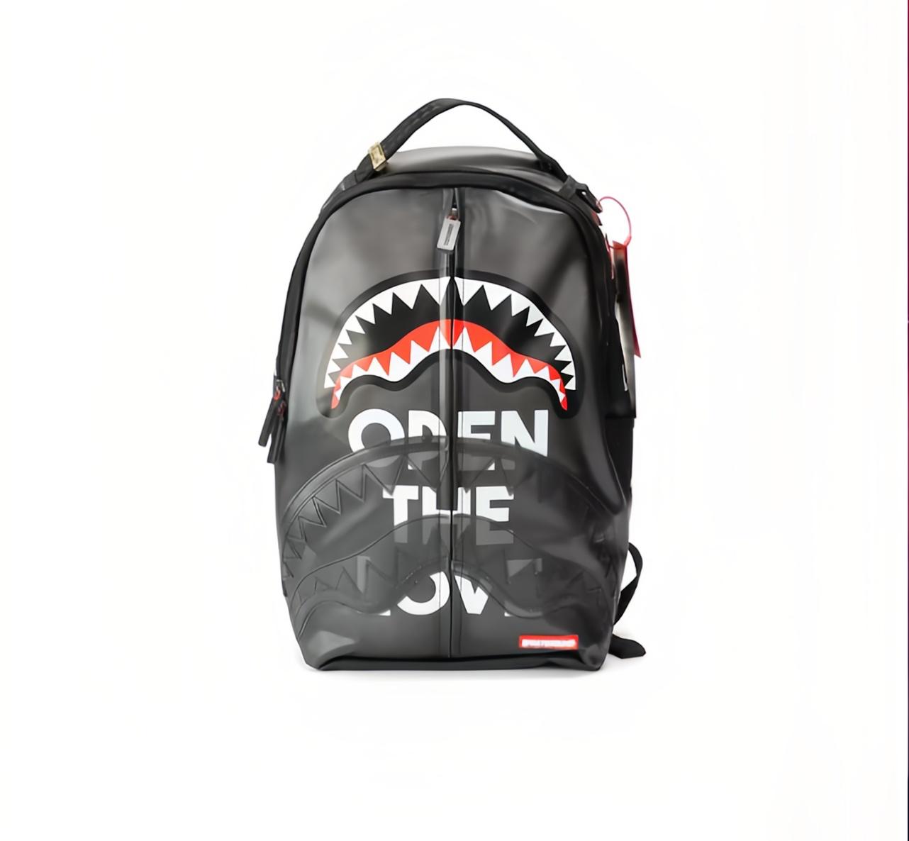 

Рюкзак SPRAYGROUND SG Shark Mouth Colorblock из ТПУ – Полупрозрачный, Унисекс, Черный 29*16*46CM