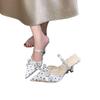 New High-heeled Shoes - Women's Headband Pointed-toe Thin-heeled Flip-flops