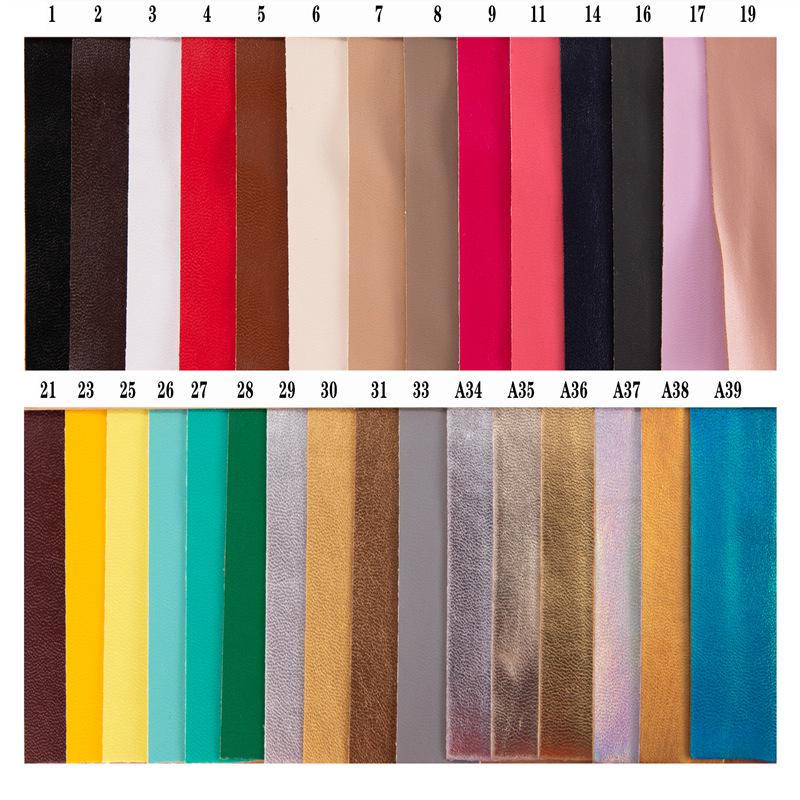 Elastic Lamb Grain PU Faux Leather Fabric - Waterproof and Wash-Free Imitation Leather for Clothing and Accessories