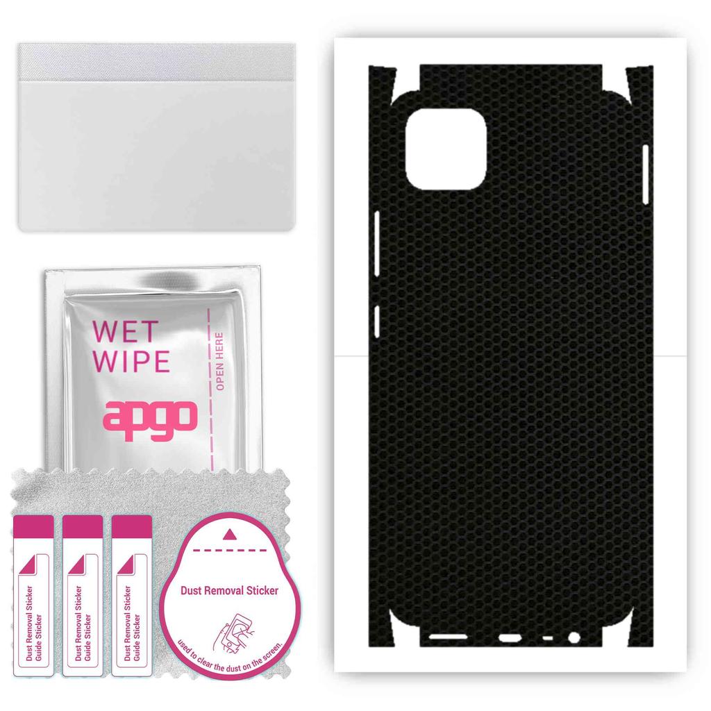 apgo Adesivo Protettivo Skin per retro+lati compatibile con Realme C11, Pellicola Avvolgente Totale, Pellicola, Vinile - Motivo Matrix