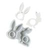Heat Resistant Rabbits Silicone Mould For Easters Craft Casting And Decorative Figurines