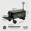Portable Foldable Outdoor Camping and Shopping Cart with Large Capacity