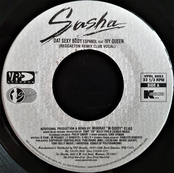 

7inch Record SASHA - Dat Sexy Body VPRL8893 VP Records 2004 US Reggae, Ska & Dub Used
