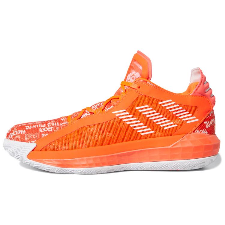 New Adidas Dame 6 Shoes Orange EH2440