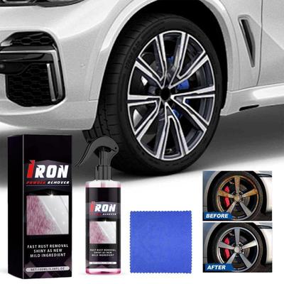 Nettoyant multifonctionnel pour métal antirouille 100 ml Outil de nettoyage de roues et de pneus Spray nettoyant efficace pour voiture pour l'entretien des roues