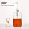 Dispensador de Xarope de Café 1100/1600ml Frasco Multifuncional para Molho de Mel Ketchup com Bomba de 15cc Escala Ferramenta Dispensadora de Gotejamento de Xarope