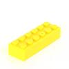 100g 2x6 Dot DlY Assembling Modules ThickFigures Bricks Educational Toy Creative Design SizeCompatible Equipped With Durable Plastic Playthings for