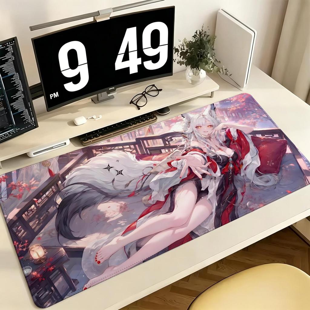 Wuthering Waves Hsin Pro ESports XXL Gaming-Mauspad Extra Groß Rutschfest Genähte Kante Tastatur Laptop Schreibtischmatte Für PC-Gamer