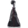 for W Boora MmmK4 Golllf 4 Jeettaa 4 98-04 Car Gear Shift Knob with Chrome Frame Black Leather 12mm (5 Speed)